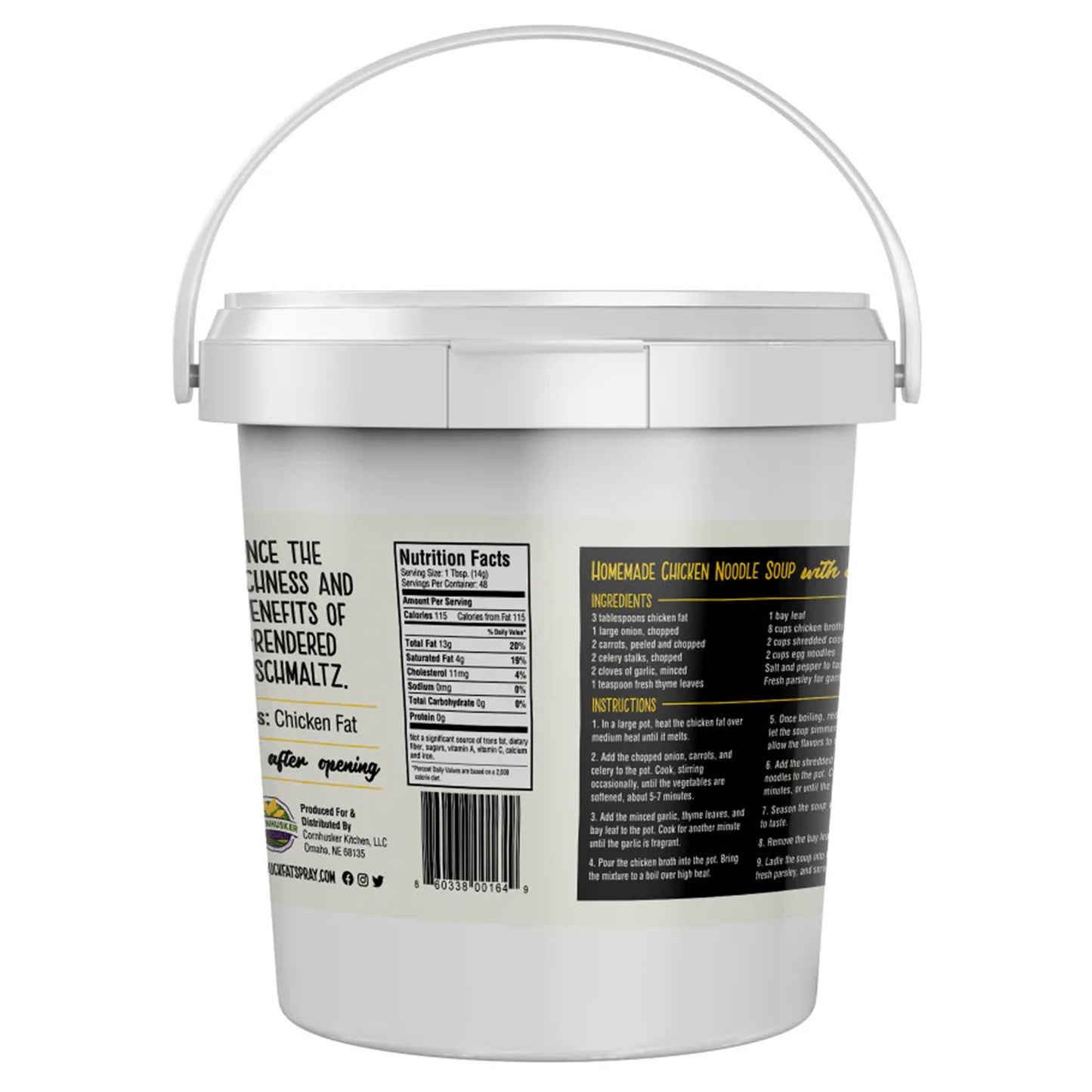 Premium Rendered CHICKEN FAT (1.5lb tub)