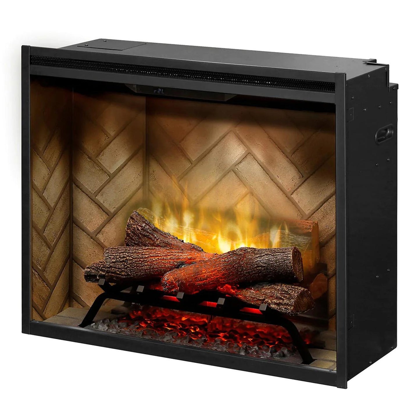 Dimplex Revillusion 36-inch Portrait Built-in Firebox with Glass Pane and Plug Kit (RBF36P-KIT)