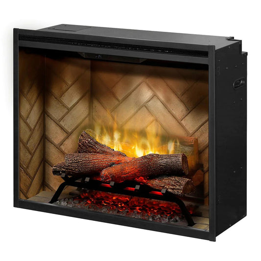 Dimplex Revillusion 36-inch Portrait Built-in Firebox with Glass Pane and Plug Kit (RBF36P-KIT)