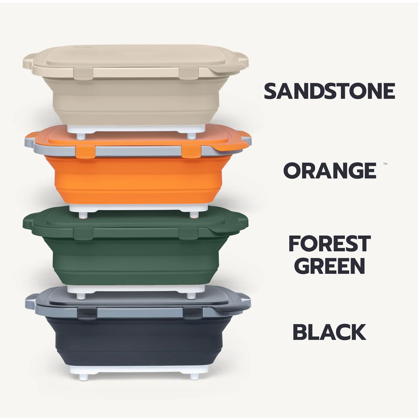 Drip EZ Collapsible Prep Tub V2 w/ Locking Lid + Cutting Board