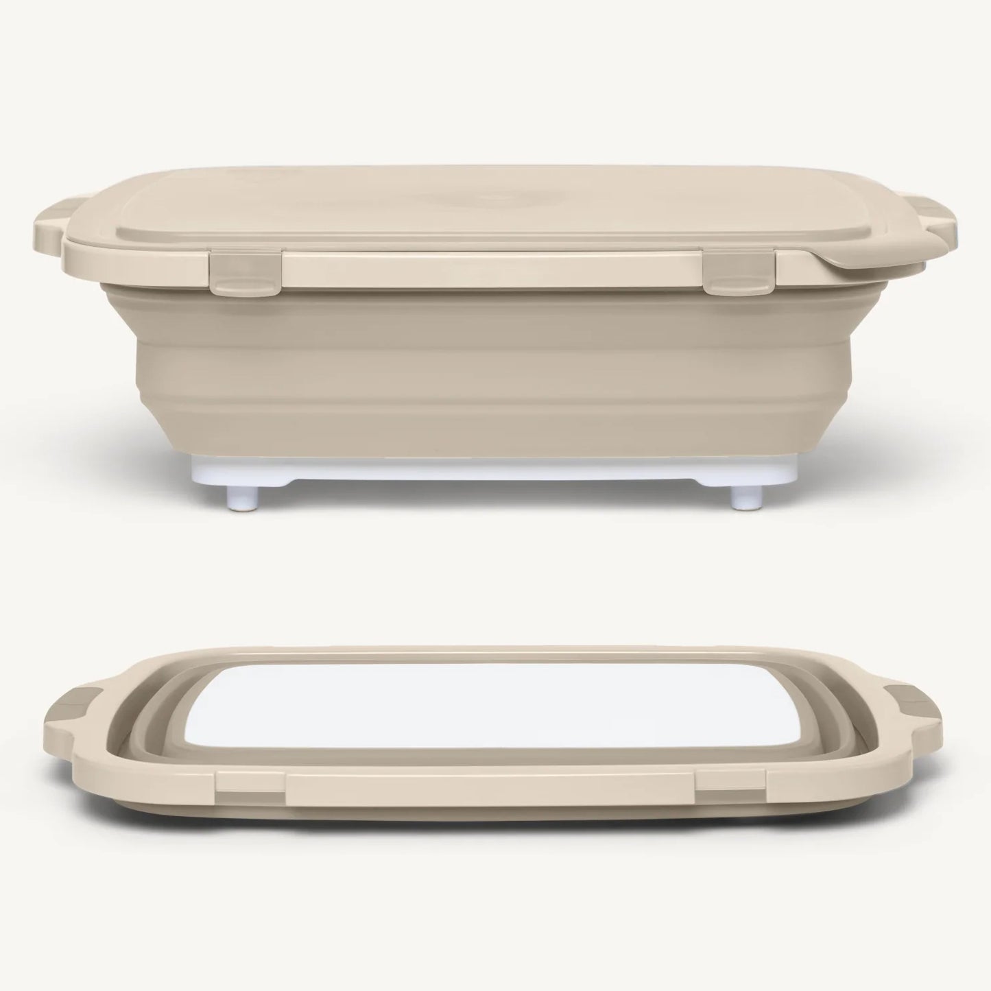 Drip EZ Collapsible Prep Tub V2 w/ Locking Lid + Cutting Board