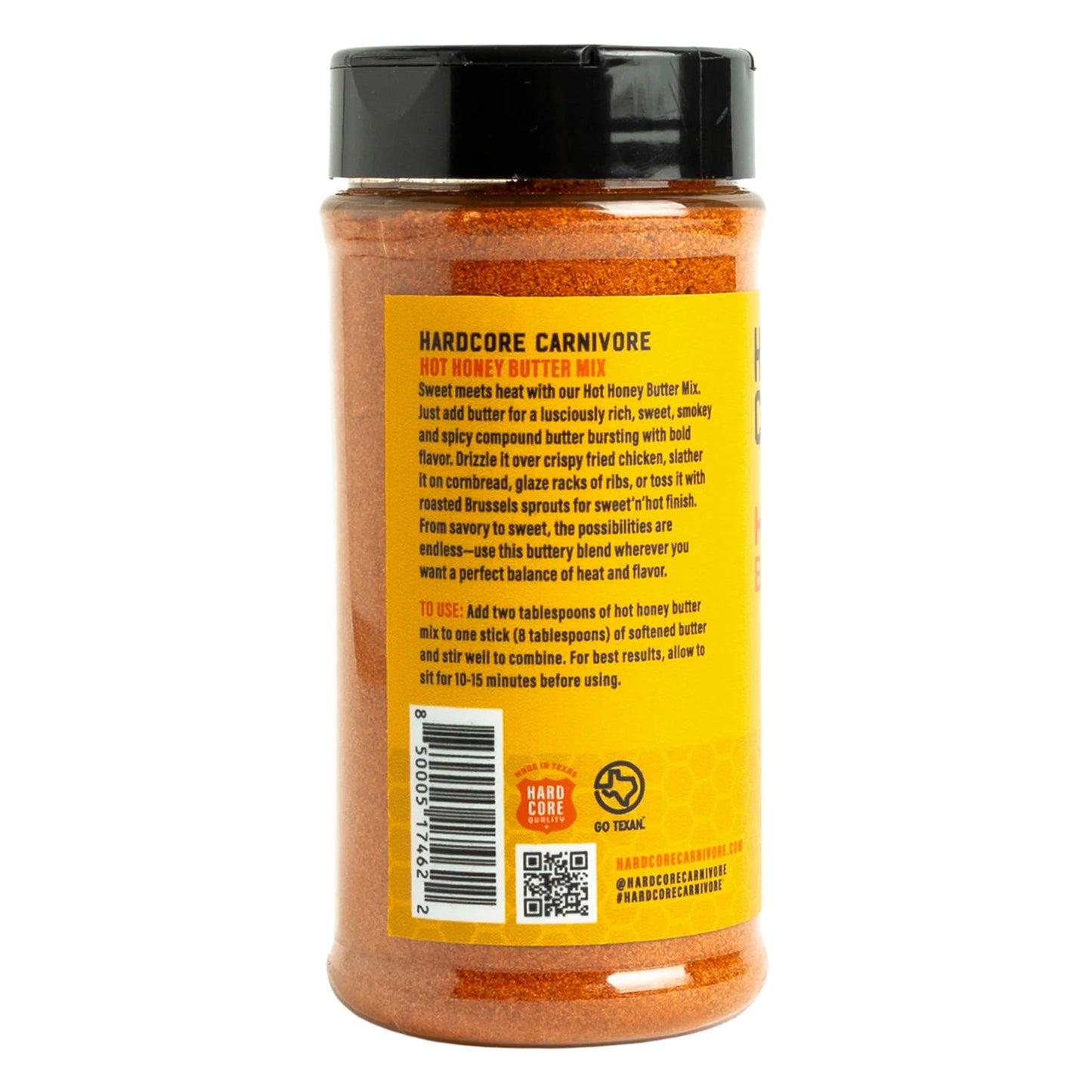 Hardcore Carnivore Hot Honey Butter Mix Shaker (11.5oz)