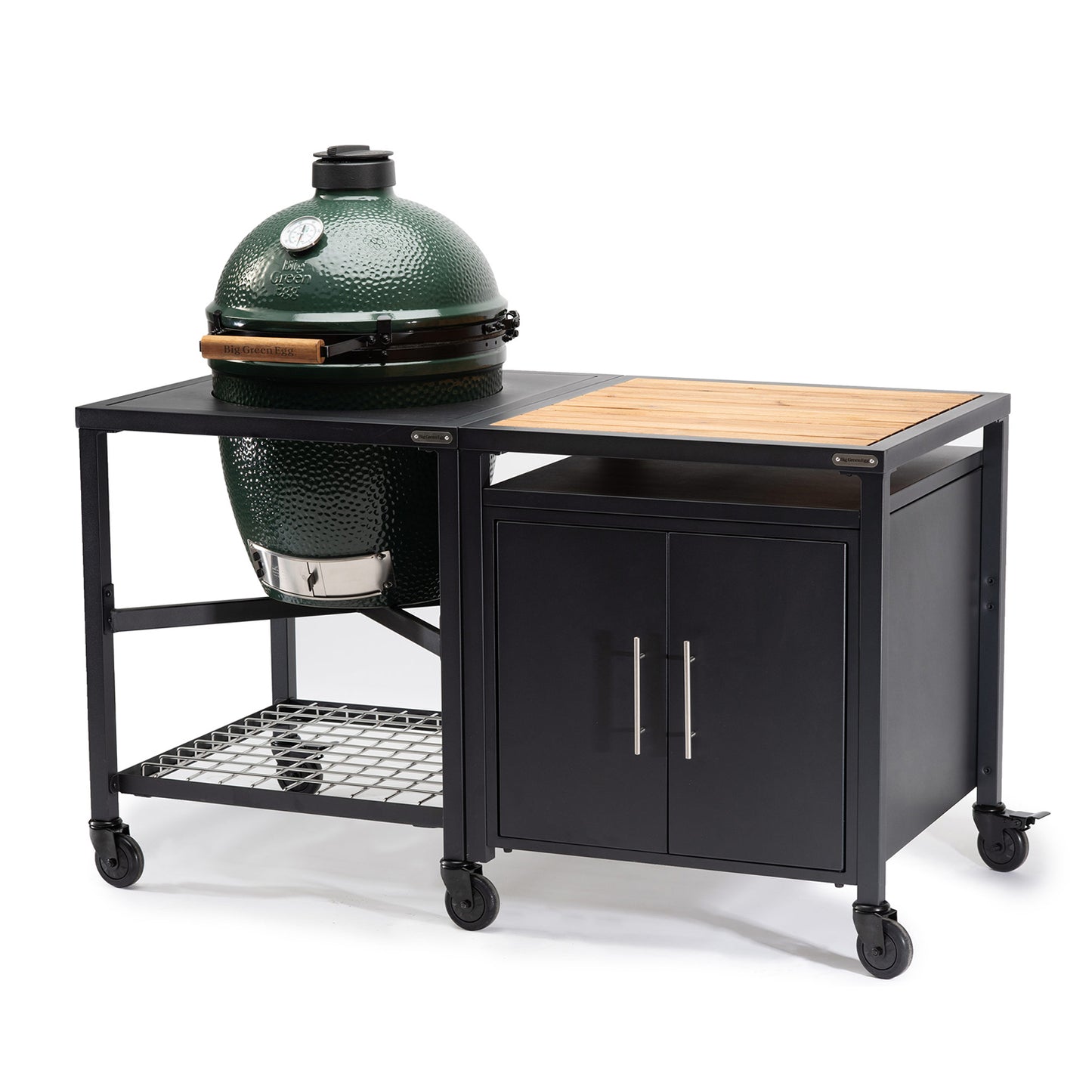 Large Big Green Egg + Modular Cabinet Package