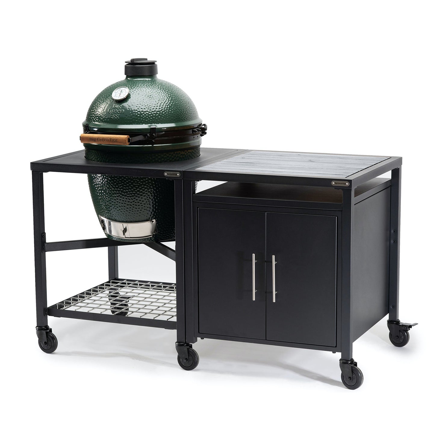 Large Big Green Egg + Modular Cabinet Package