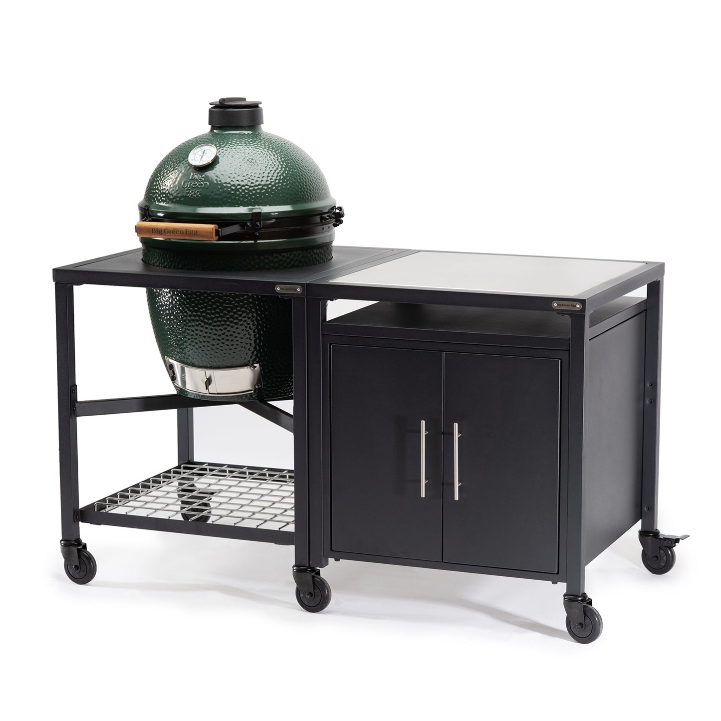 Large Big Green Egg + Modular Cabinet Package