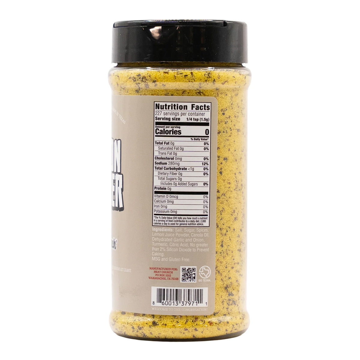 Meat Church Gourmet Lemon Pepper 12oz
