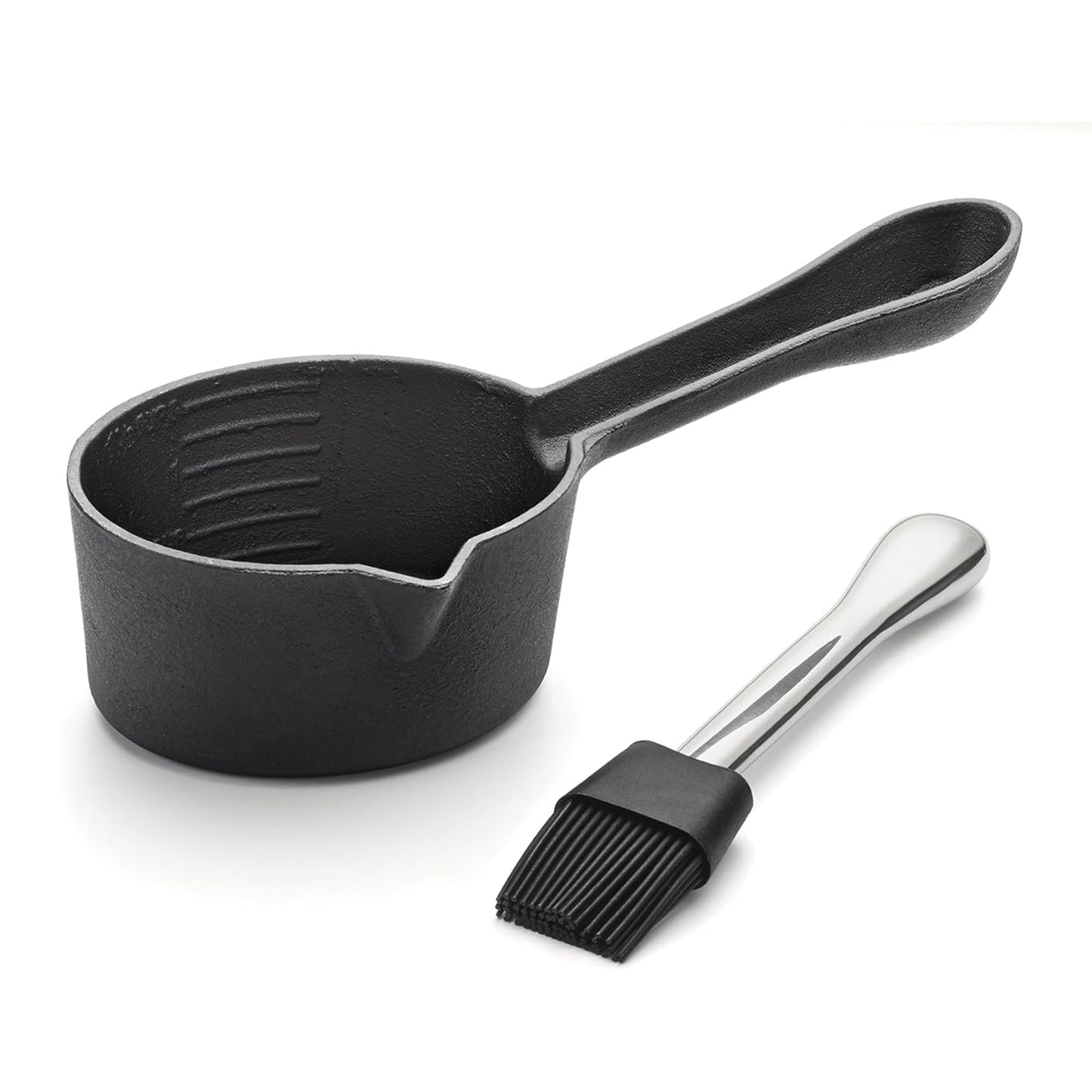 Outset Cast Iron Basting Pot & Brush