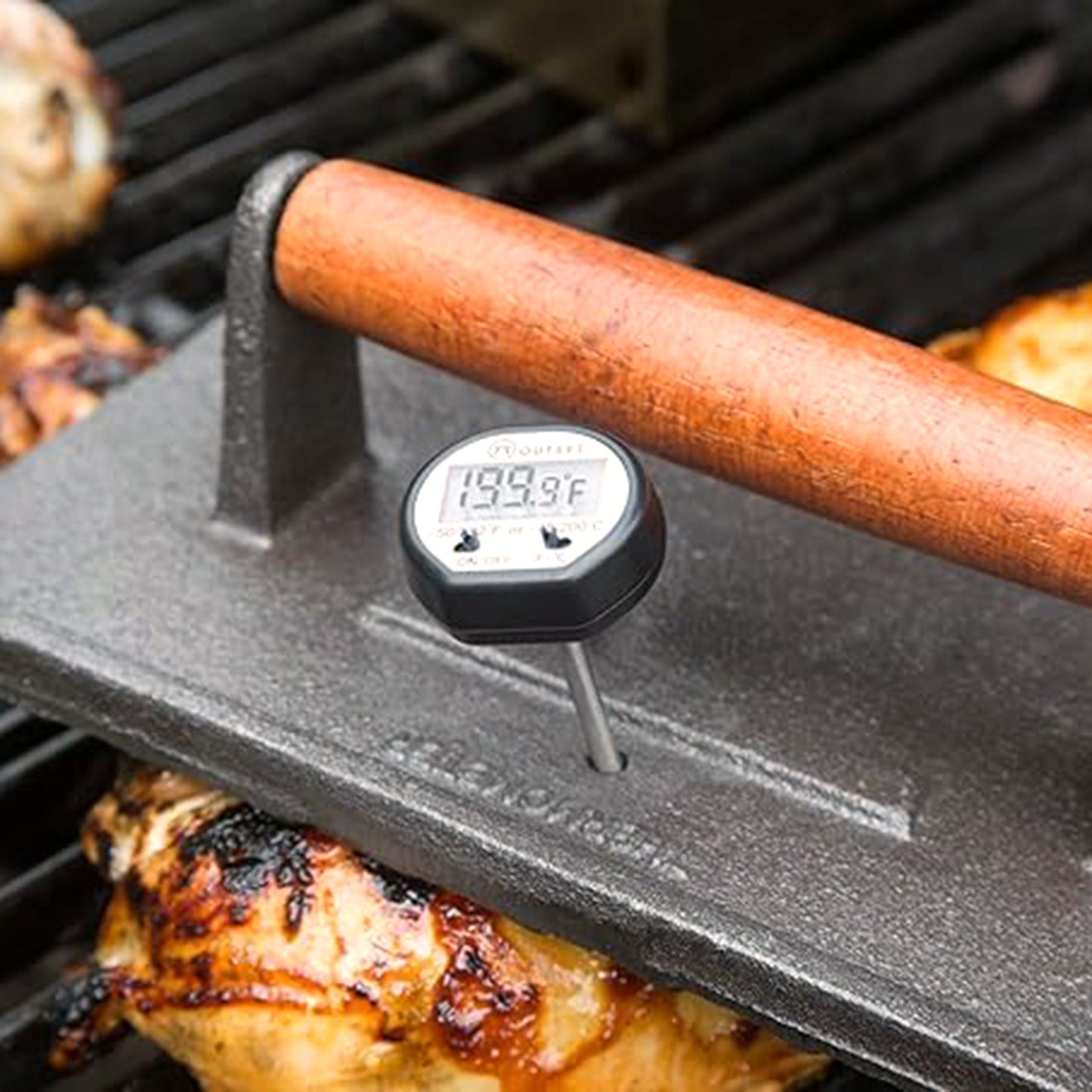 Outset Q111 Rectangular Grill Press (Cast Iron)