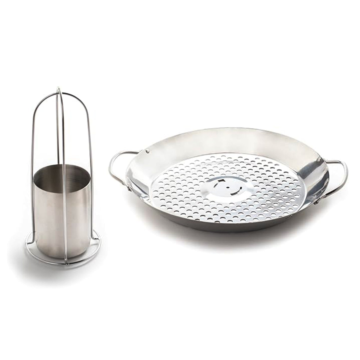 Outset QS56 2-IN-1 Roasting Wok Stainless Steel