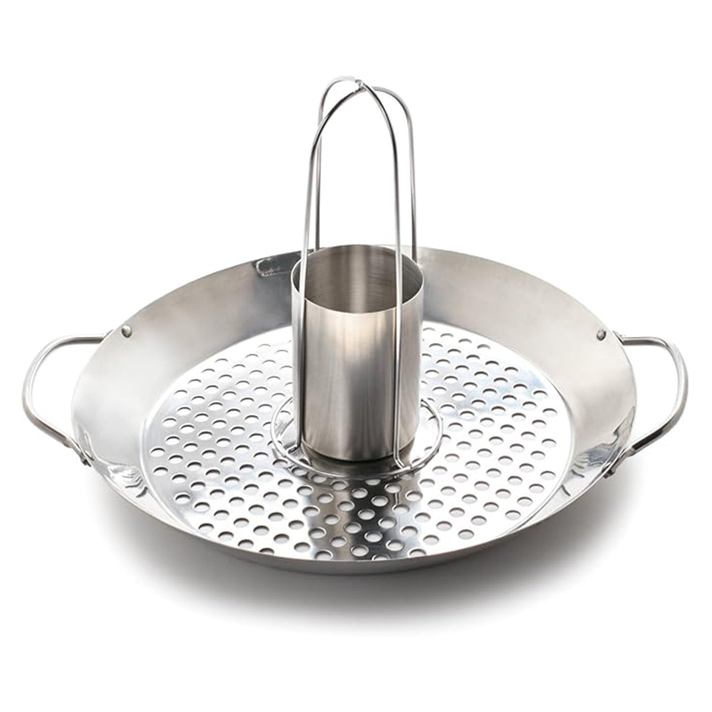 Outset QS56 2-IN-1 Roasting Wok Stainless Steel