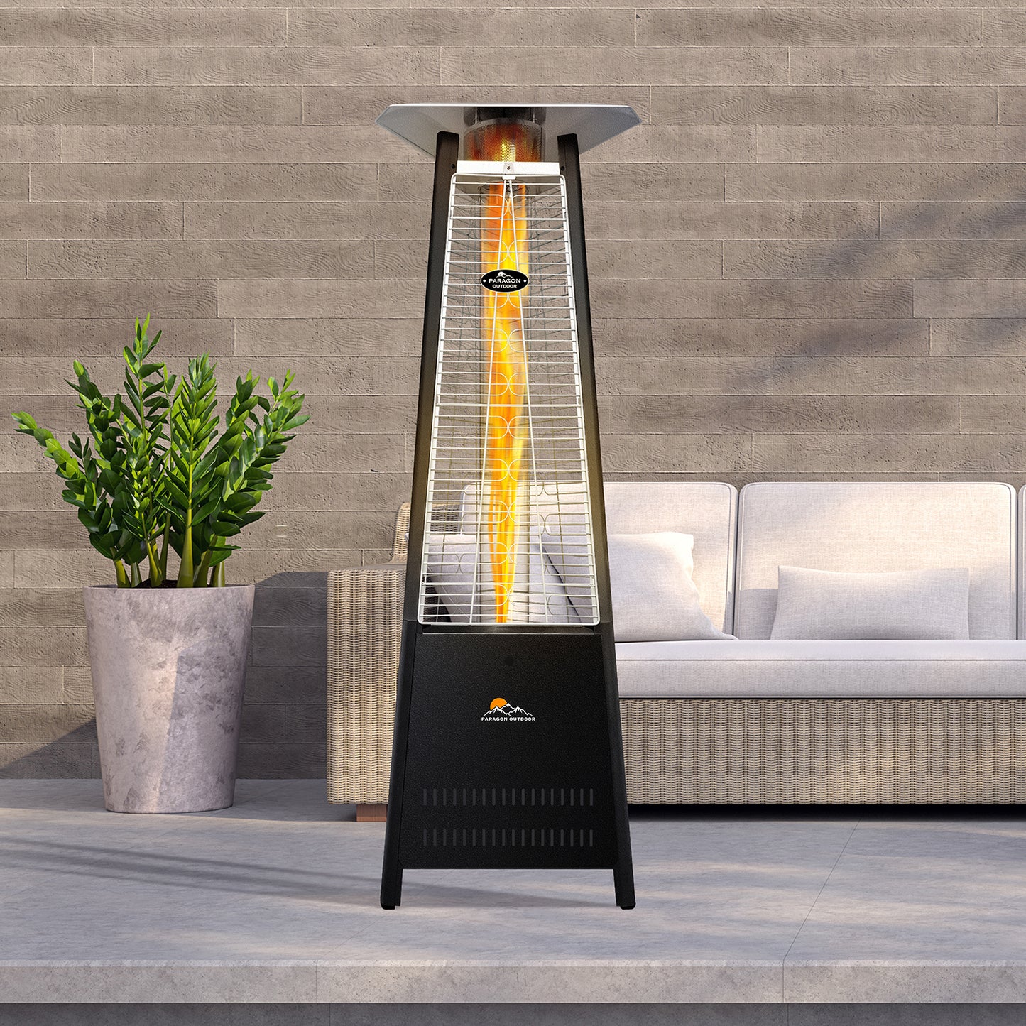 Paragon Outdoor BOOST Gas Flame Tower Heater (Hammered Black) OH-642BL