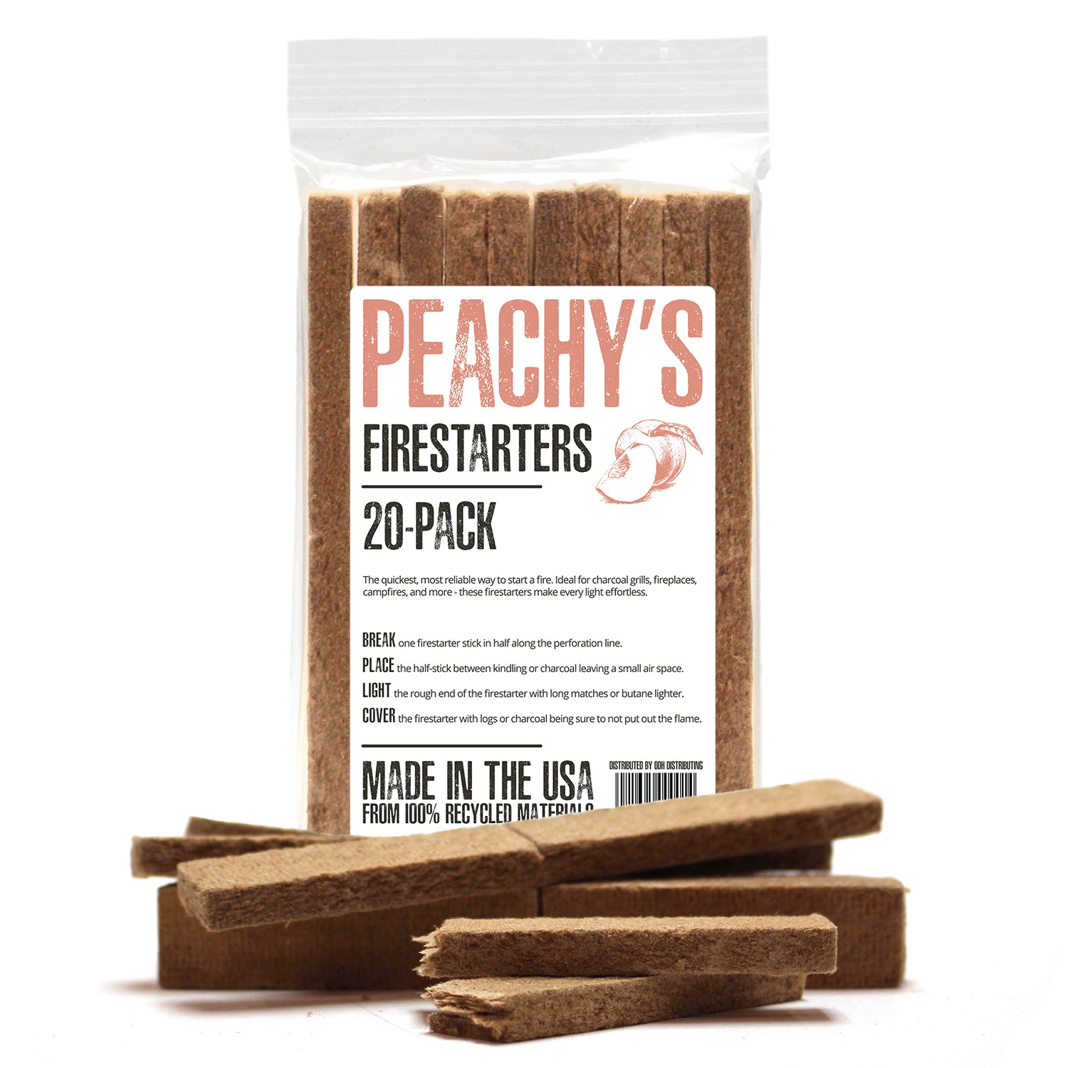 PEACHY'S Fire Starter Sticks (20 pack)