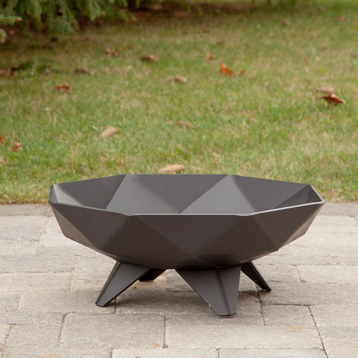 Iron Embers 3' Polygon Fire Pit Package with Spark Screen (No Door)