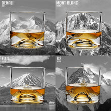 Load and play video in Gallery viewer, &quot;The Peaks&quot; Crystal Bourbon Whiskey Glasses - Set of 4 - LIITON
