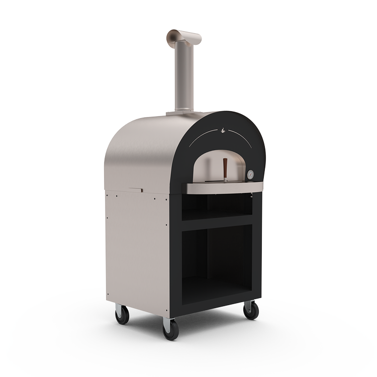 Rolling Base for Genio Wood Pizza Oven 4.0 (Stainless/Black)