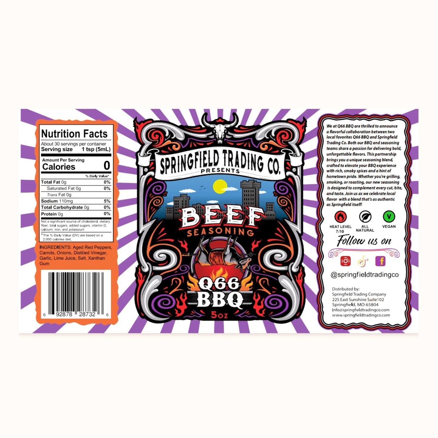 Q66 BBQ Beef Seasoning 5oz