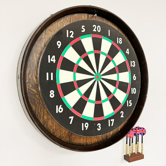 Wine Barrel Head Dartboard