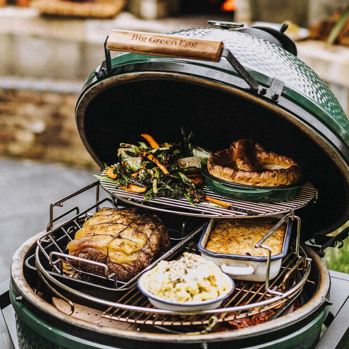 2 Piece Multi-Level Rack (Large Big Green Egg)