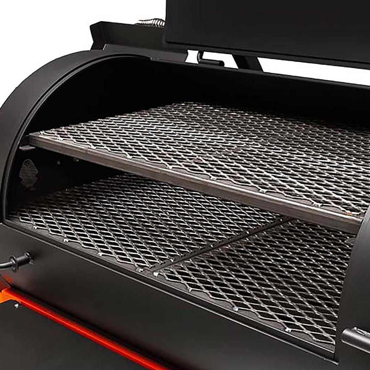 Yoder Smokers YS1500s Competition Cart Pellet Grill (Orange Cart)