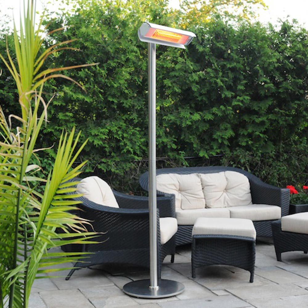 Aura Patio Plus Weatherproof Infrared Patio Heater w- Remote Control AURAPP15120SS