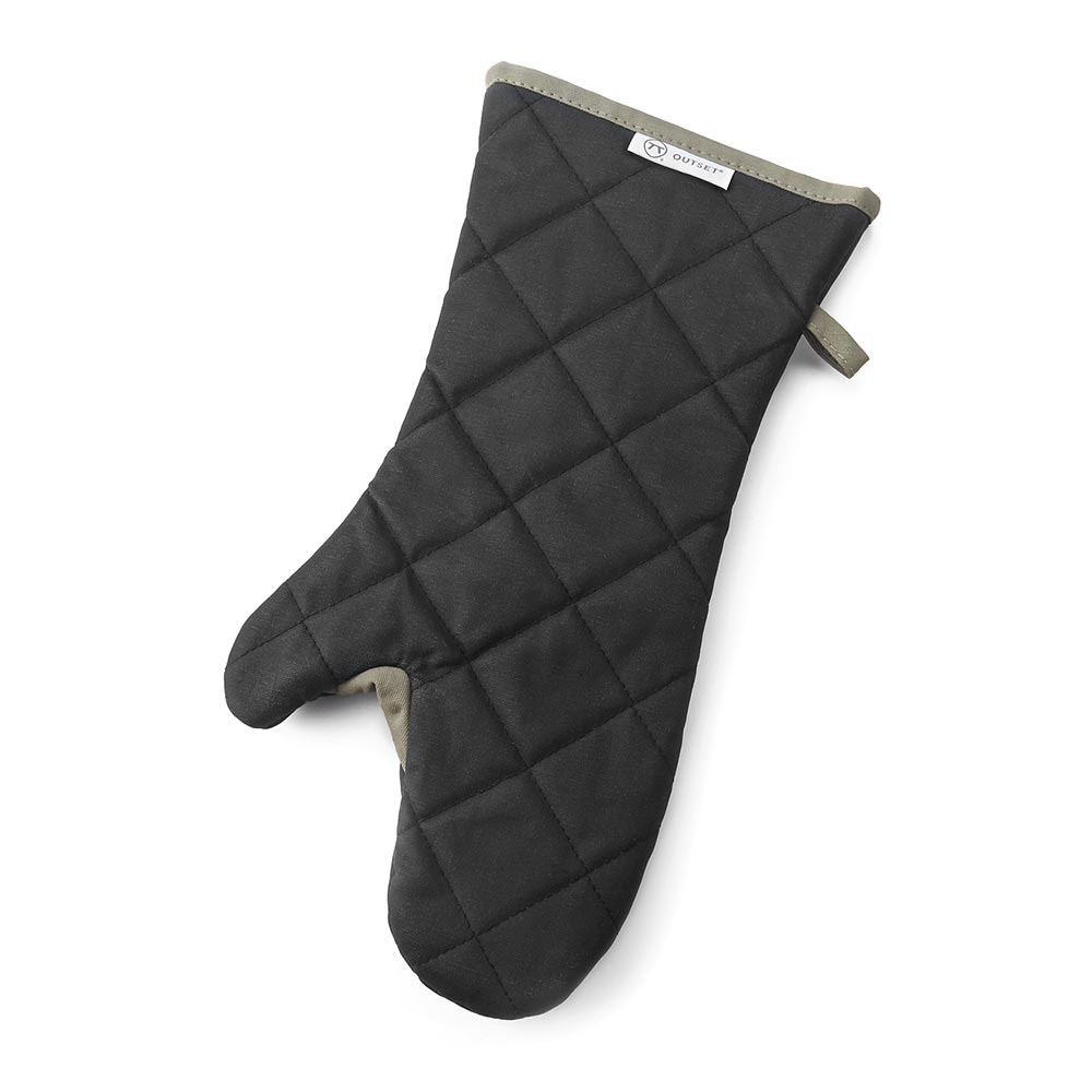 Outset 76177 Cotton Grill Mitt (Black)