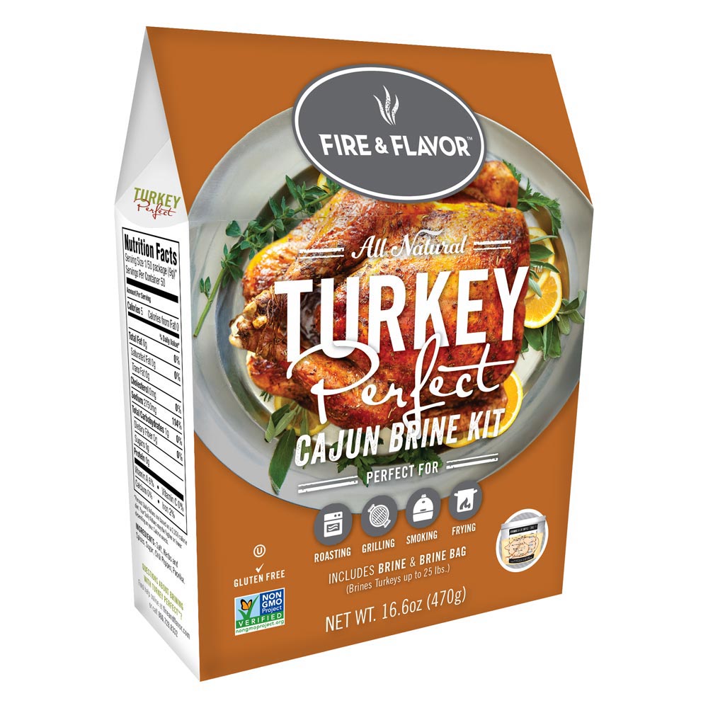 Fire & Flavor Turkey Perfect Cajun Brine Kit