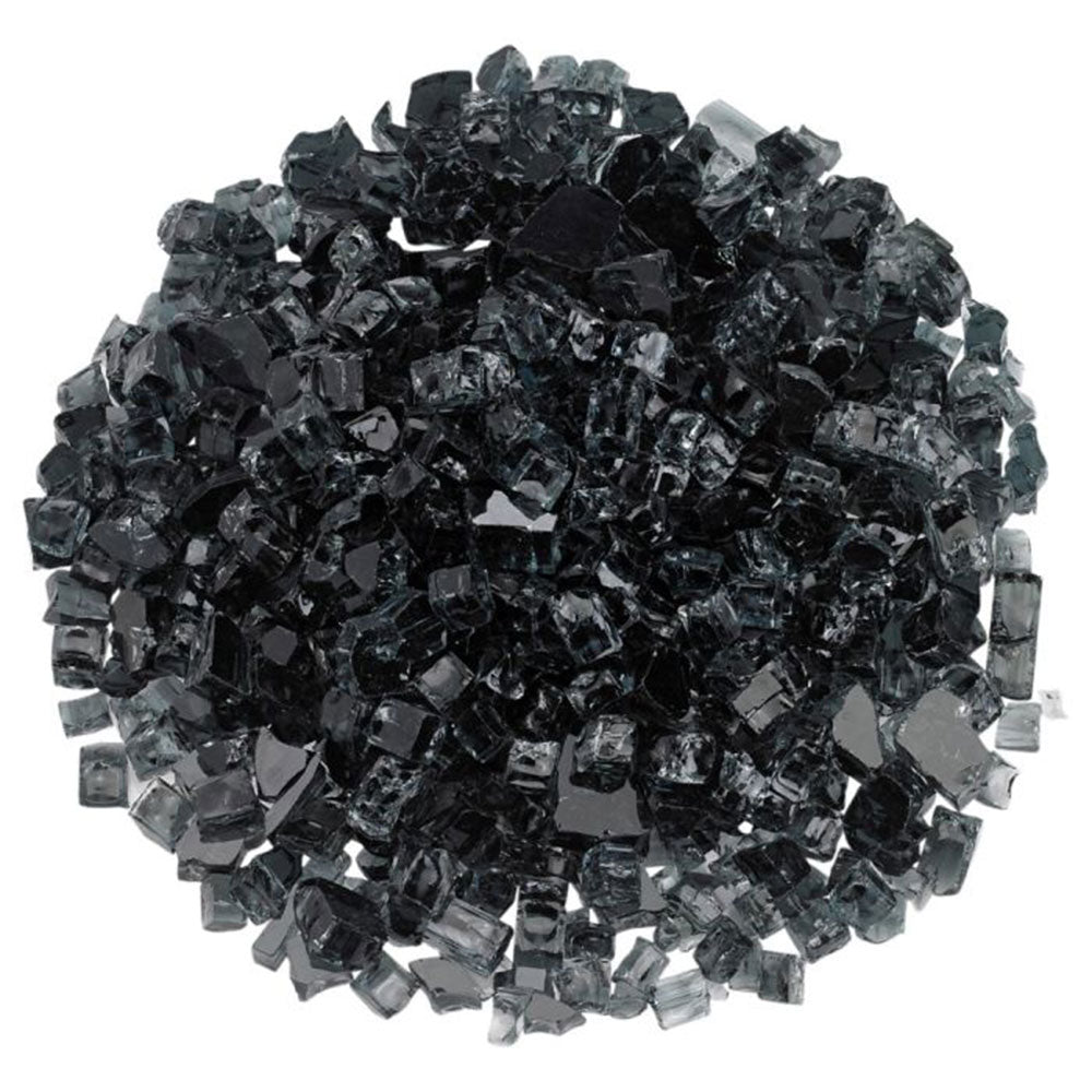 1/2” Black Non-Reflective Fire Pit Glass (10lb Jar)