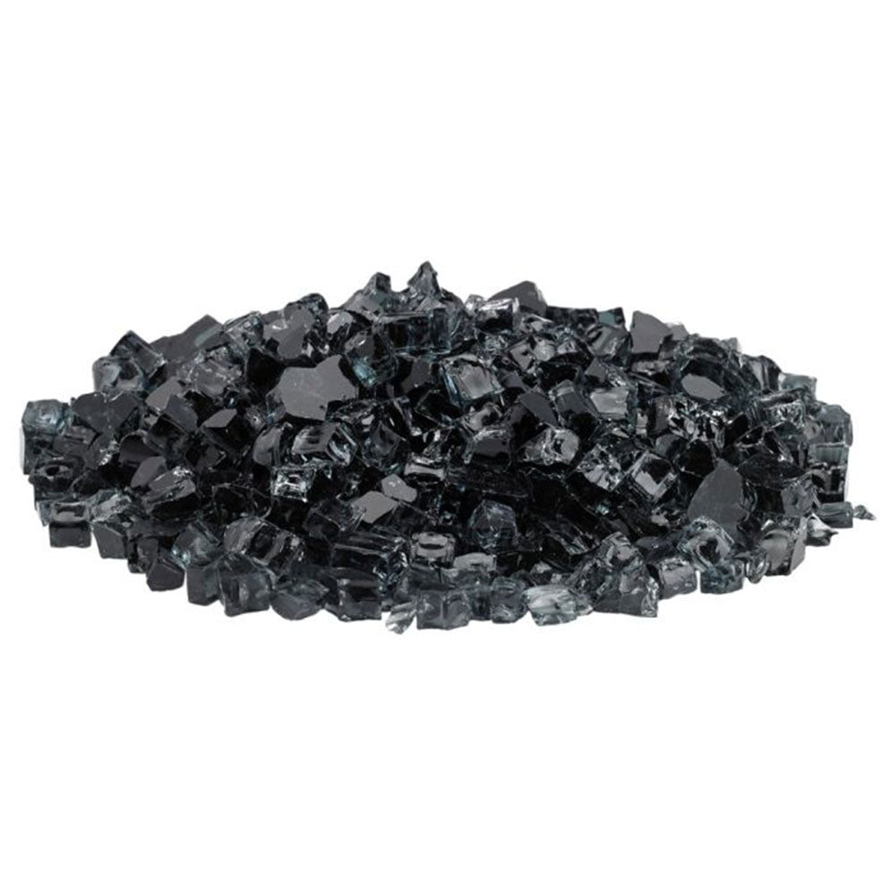 1/2” Black Non-Reflective Fire Pit Glass (10lb Jar)