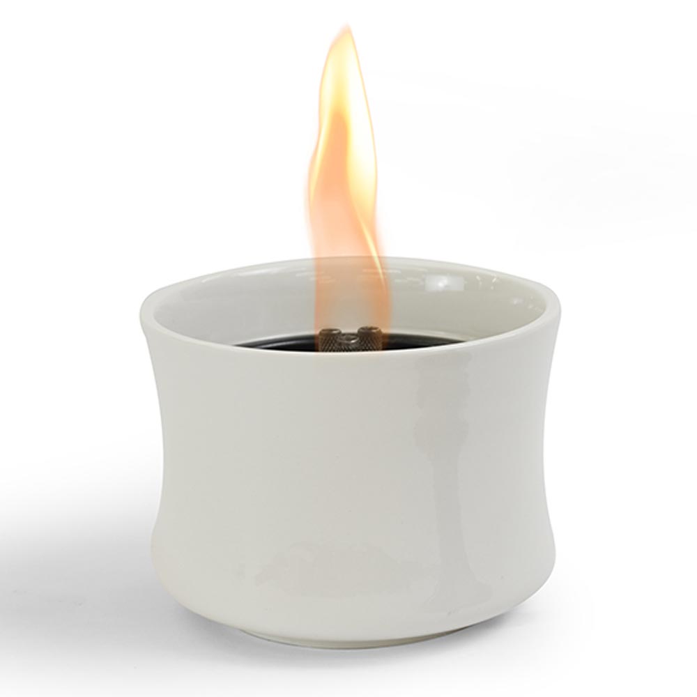 Lovinflame Pearl Ceramic Candle [Deluxe - White]