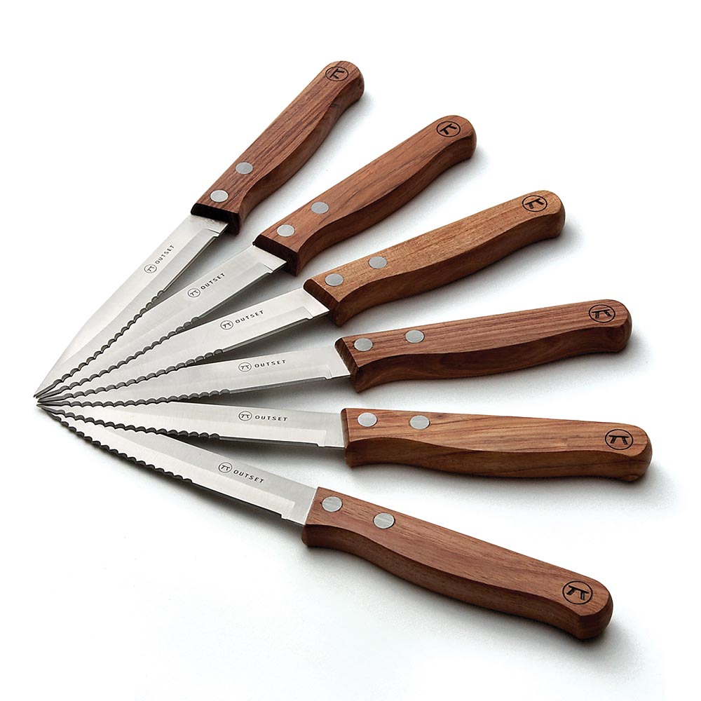 Outset QB90 Rosewood Collection Steak Knife Set (6-Piece)