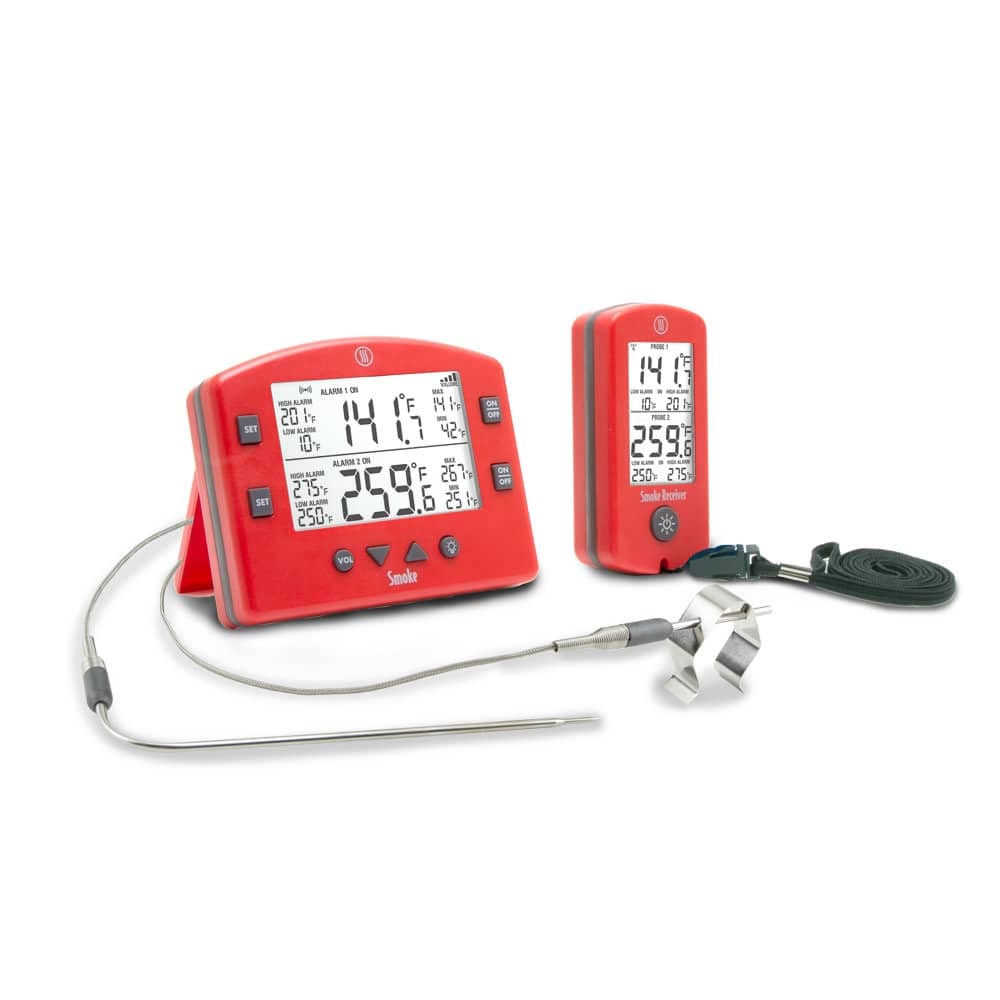 Smoke 2-Channel Wireless Temperature Gauge (Red)