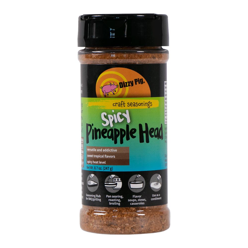 Dizzy Pig SPICY PINEAPPLE HEAD Shaker (8.7oz)