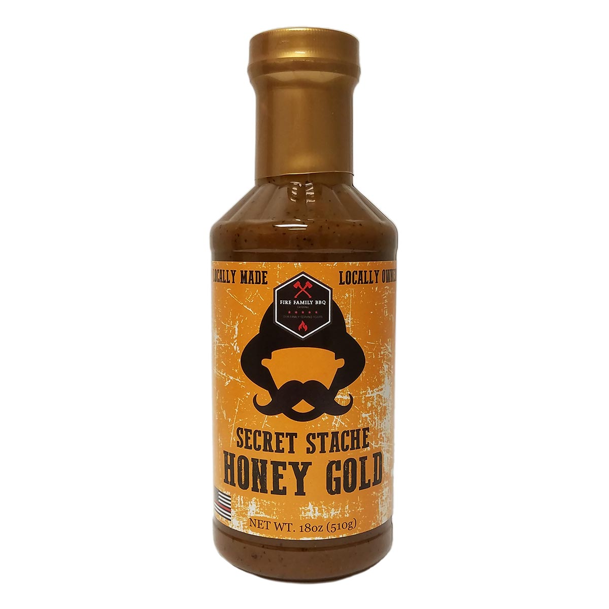 Secret Stache BBQ Sauce (Honey Gold) 18oz