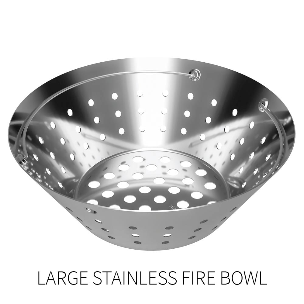 Fire Bowls for a Big Green Egg (Stainless Steel)