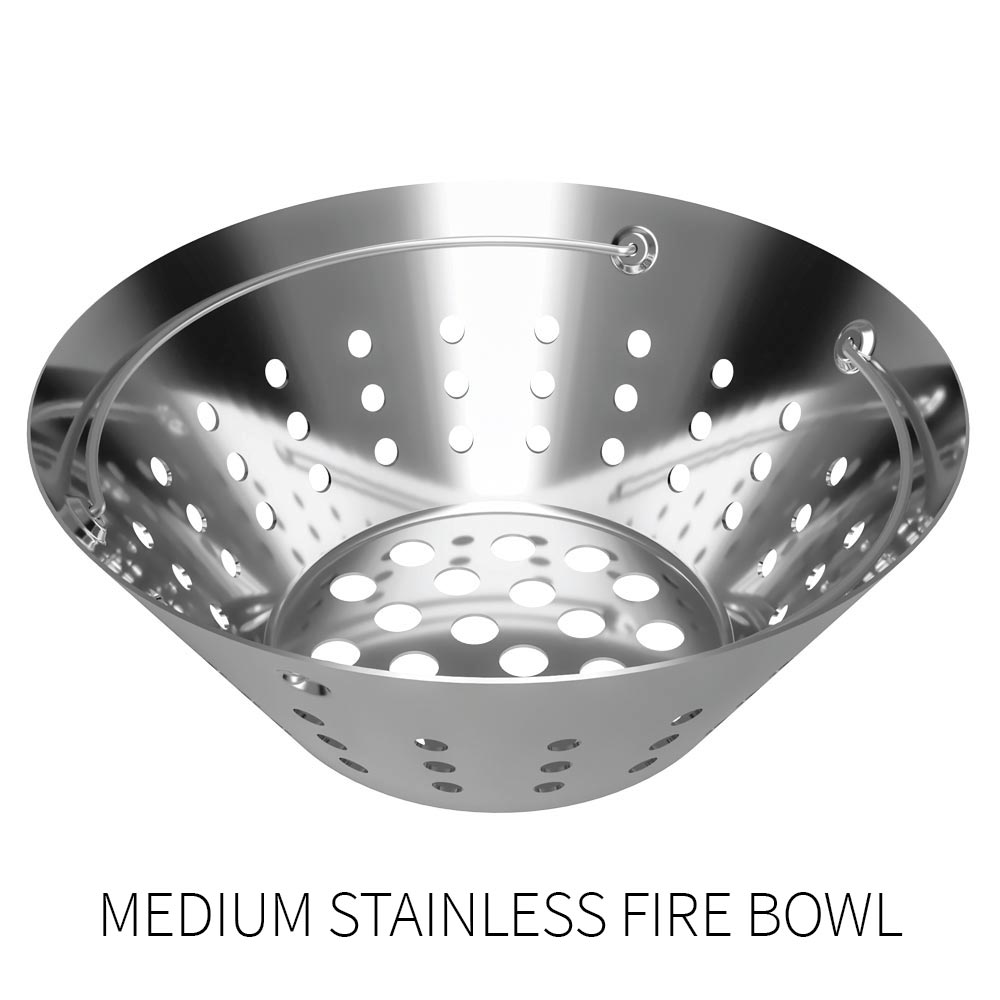 Fire Bowls for a Big Green Egg (Stainless Steel)