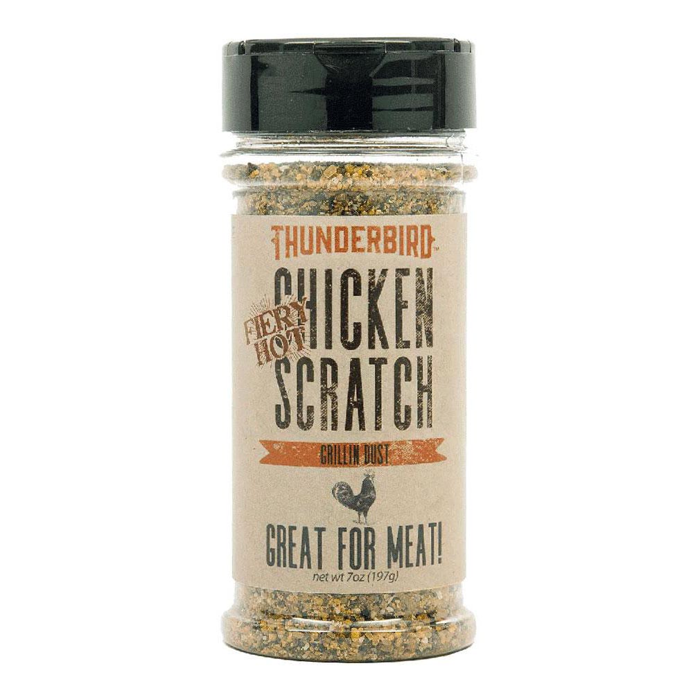 Thunderbird Fiery Hot "Chicken Scratch" Grillin' Dust 7oz