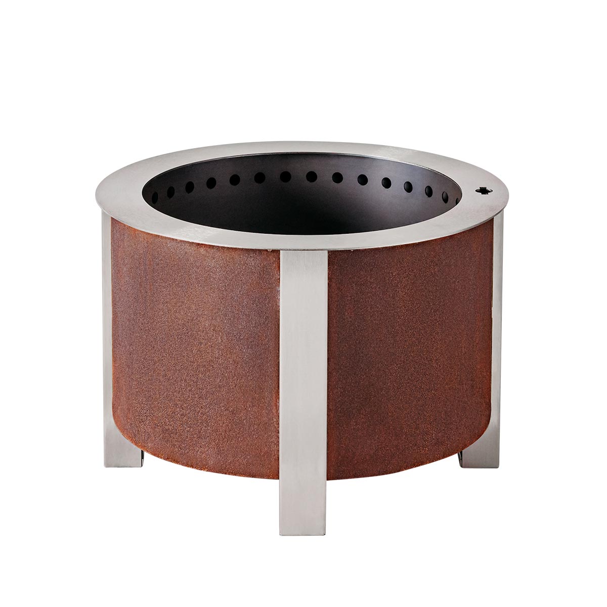 BREEO X Series 19 Smokeless Fire Pit (Patina) with Ash Removal Tool