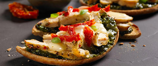 MEDITERRANEAN MINI PIZZAS