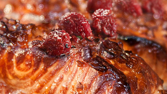 RASPBERRY GLAZED SALMON
