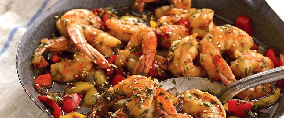 TOASTED SESAME PRAWNS