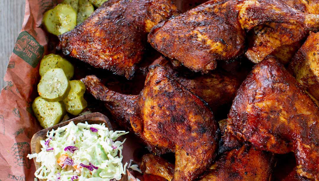 Smoked BBQ Chicken on the Big Green Egg