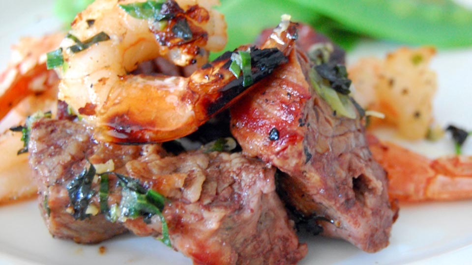 SURF AND TURF KEBABS