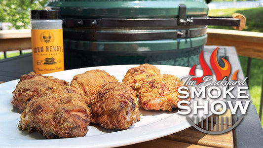 Backyard Smoke Show | Baked Fried Chicken on the Big Green Egg
