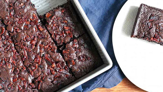 PEANUT BUTTER BEER BACON BROWNIES