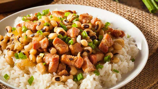BLACK EYED PEAS w/ HAM (Hoppin' John)