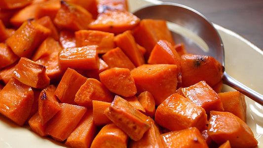 BOURBON GLAZED SWEET POTATOES