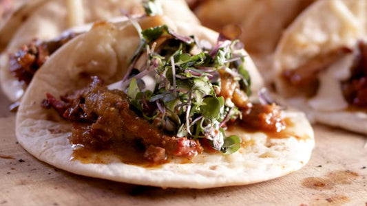 BRISKET TACOS & SMOKED SALSA
