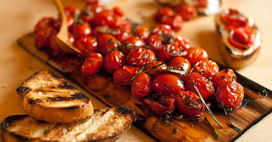CEDAR-PLANKED CHERRY TOMATOES