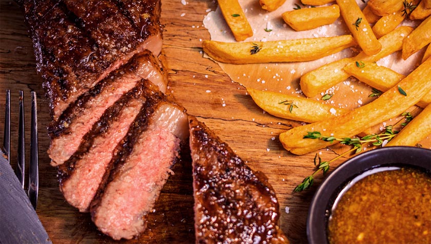 SEARED NEW YORK STRIP STEAKS
