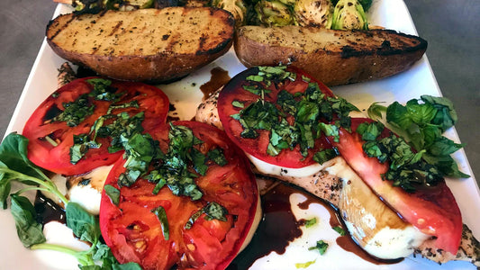 Caprese Grilled Chicken on the Big Green Egg
